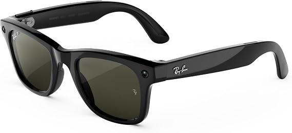 Meta Ray-Ban (Gen 3) Wayfarer Large, Matte Black, Clear Lenses