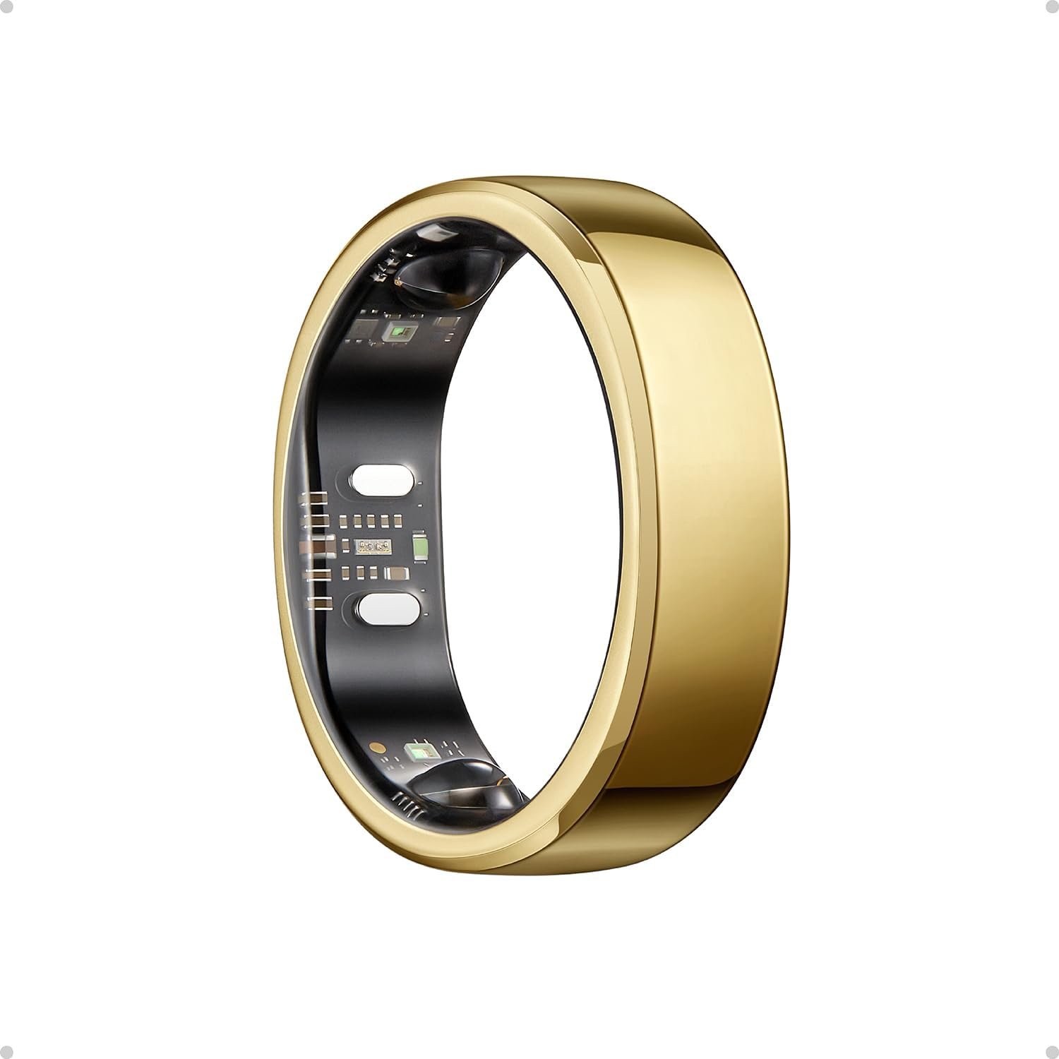 Oura Ring 5 Smart Wearable - Gold - Size 8 - Fitness & Sleep Tracker