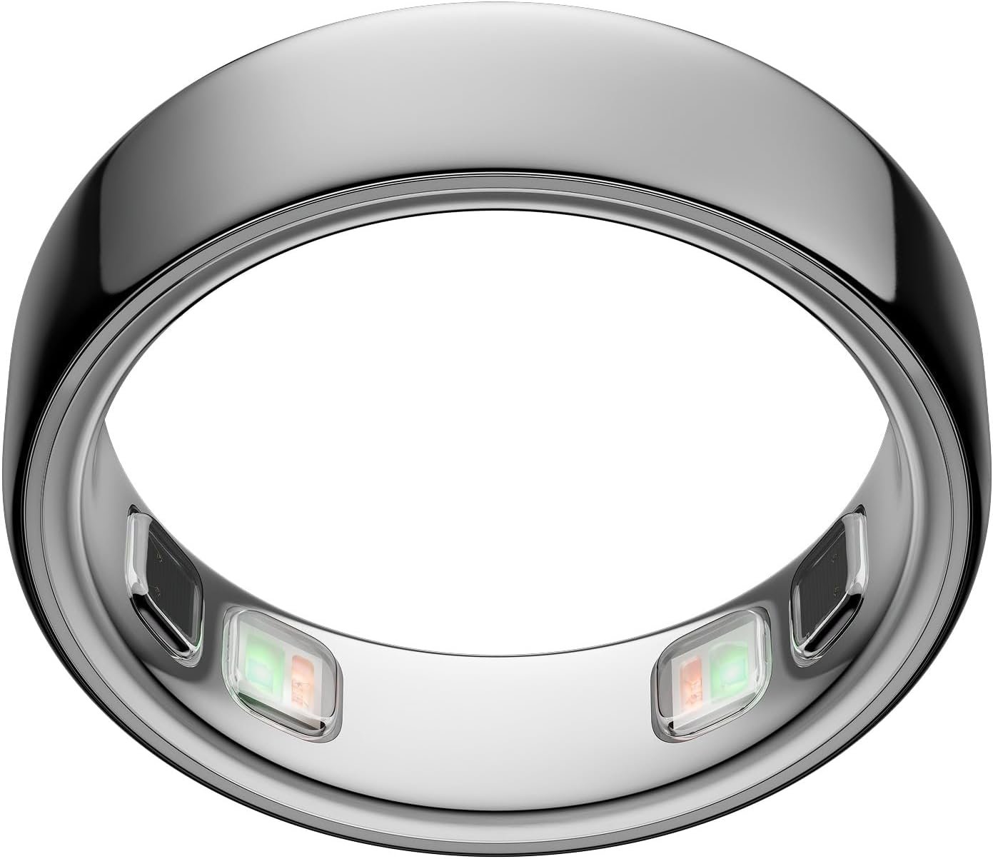 Oura Ring 5 Smart Wearable - Silver - Size 8 - Fitness & Sleep Tracker