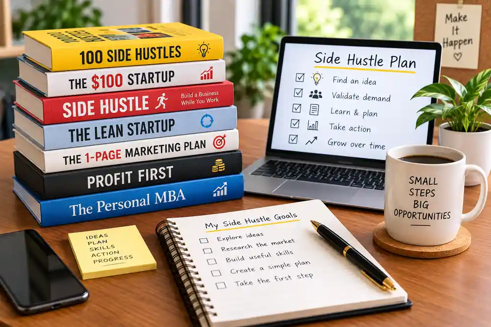 Best Side Hustle Books for Beginners: What to Read Before Starting a Side Business