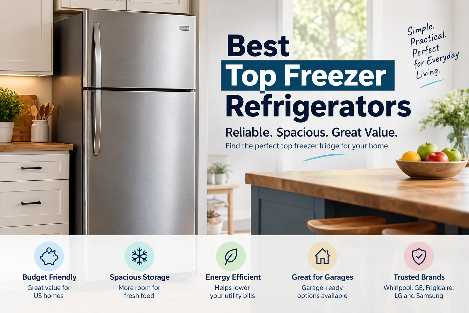 best top freezer refrigerators