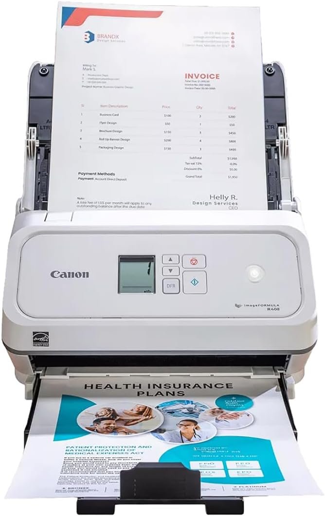 Canon imageFORMULA R40II Receipt Edition Office Document Scanner