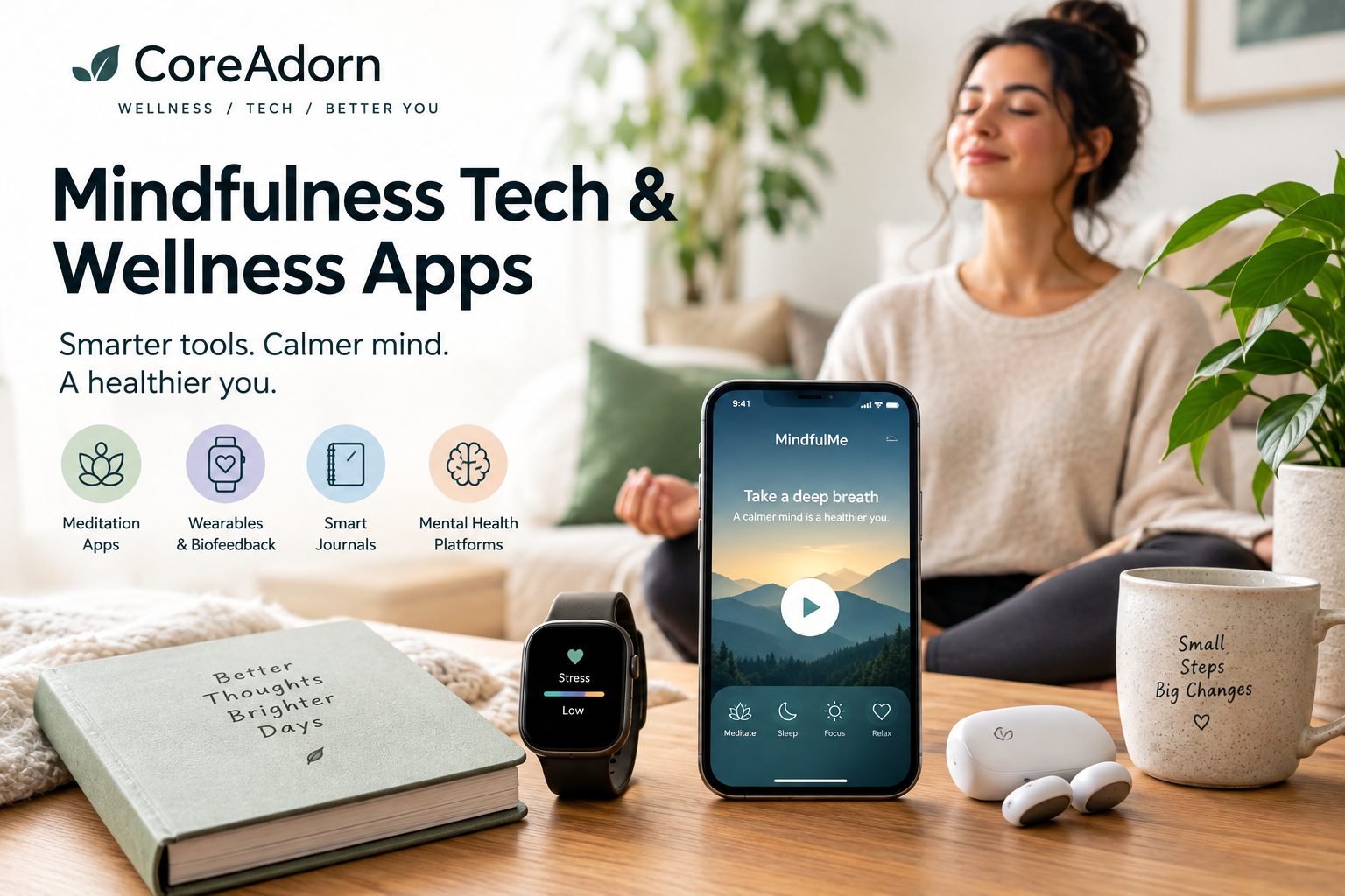 mindfulness tech & wellness apps
